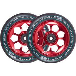 North Pentagon 120mm Pro Scooter Wheels 2-Pack (120mm | Red)