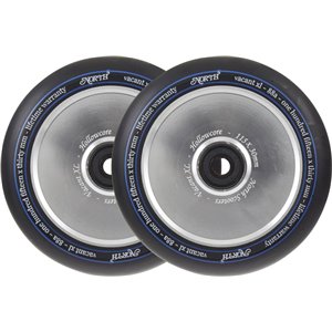 North Vacant XL V2 Pro Scooter Wheels 2-Pack (115mm | Silver)